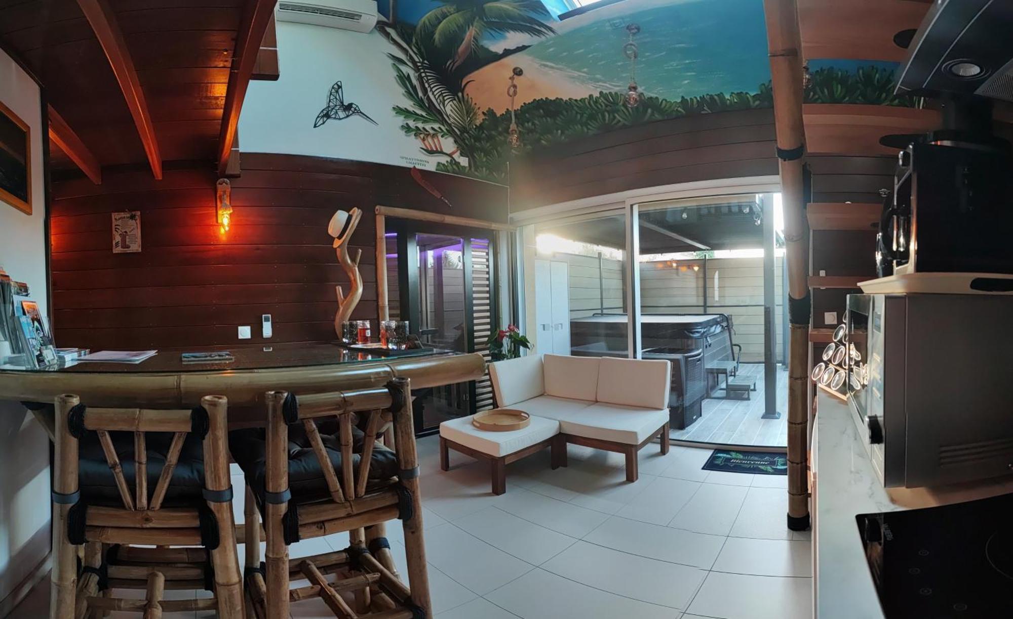 La Rivière-Saint-Sauveur La Kaz Rhumantique Sauna And Spa Privatif מראה חיצוני תמונה
